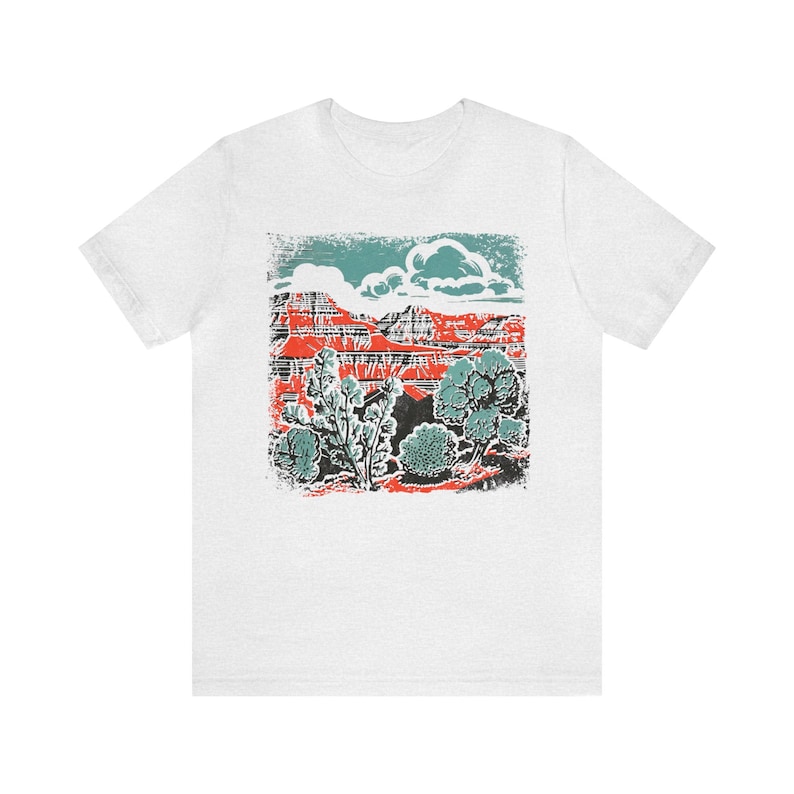Arizona Grand Canyon shirt, Nature tee, Wilderness tee shirt,National Parks t-shirt, Cottage Core Cactus shirt, outdoors tee, hiking vaca t image 7