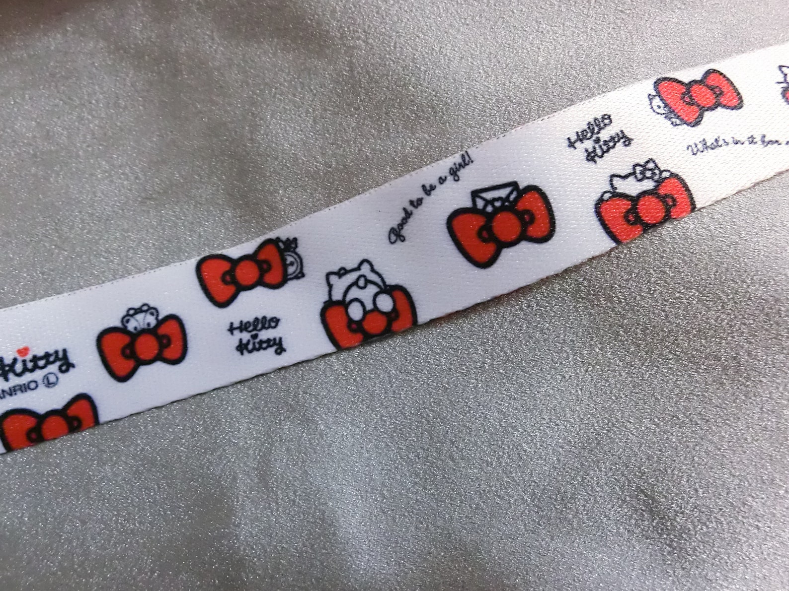 Hello Kitty Lanyard Neck Strap ID Keychain Holder kawaii Etsy