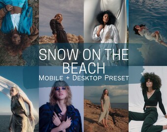 1 SNOW On The Beach Lightroom Preset Inspired By Taylor Swift for Bloggers, Vloggers, Vintage Photography