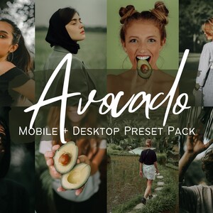 10 AVOCADO PRESETS Lightroom Presets, Tropical Travel Filter, Instagram Influencer Blogger Vlogger, Island Preset for Mobile and Desktop
