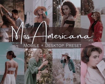 Ms Americana Mobile and Desktop Lightroom Preset  Influencers Bloggers and Photographers