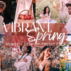 5 VIBRANT SPRING Lightroom Presets Mobile and Desktop Outdoors