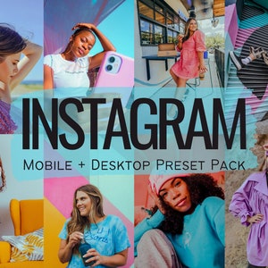 10 INSTAGRAM PRESETS Colorful Vibrant Presets, Blogger Vlogger Influencer Preset, Travel Preset, for Lightroom Mobile and Desktop
