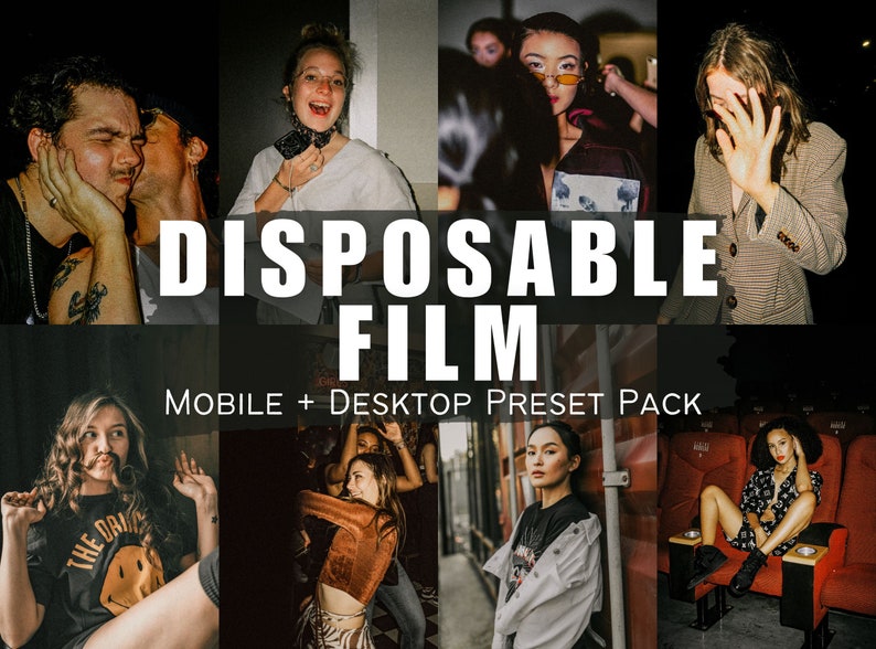 15 DISPOSABLE FILM PRESETS, Film Grain Lightroom Presets, Analog