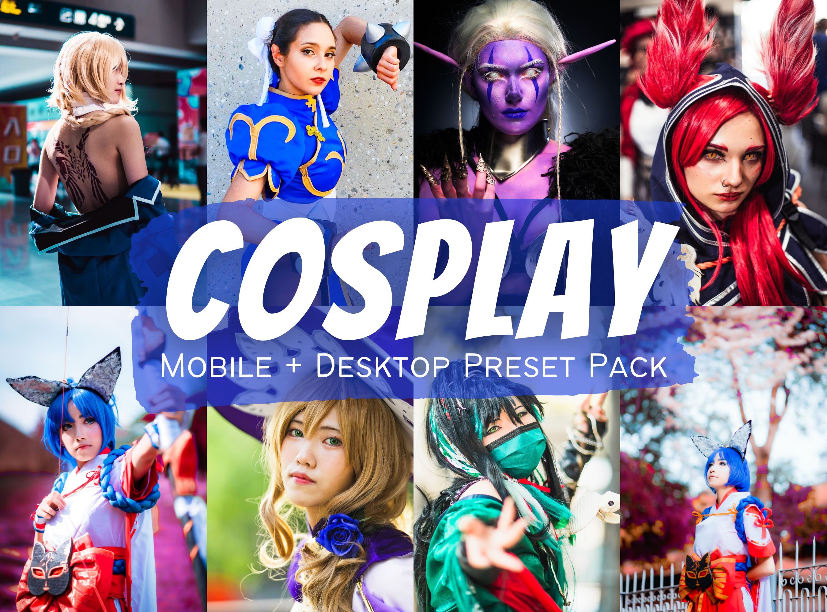 15 COSPLAY PRESETS Fantasy Presets, Anime Gamer Costume, Instagram ...