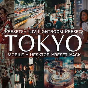 15 TOKYO PRESETS Japan City Girl Presets, Japan Lightroom Presets, Street Presets, Urban Night Life Presets, DNGs for Mobile and Desktop