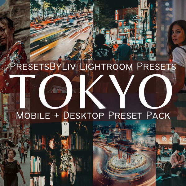 15 TOKYO PRESETS Japan City Girl Presets, Japan Lightroom Presets, Street Presets, Urban Night Life Presets, DNGs für Handy und Desktop