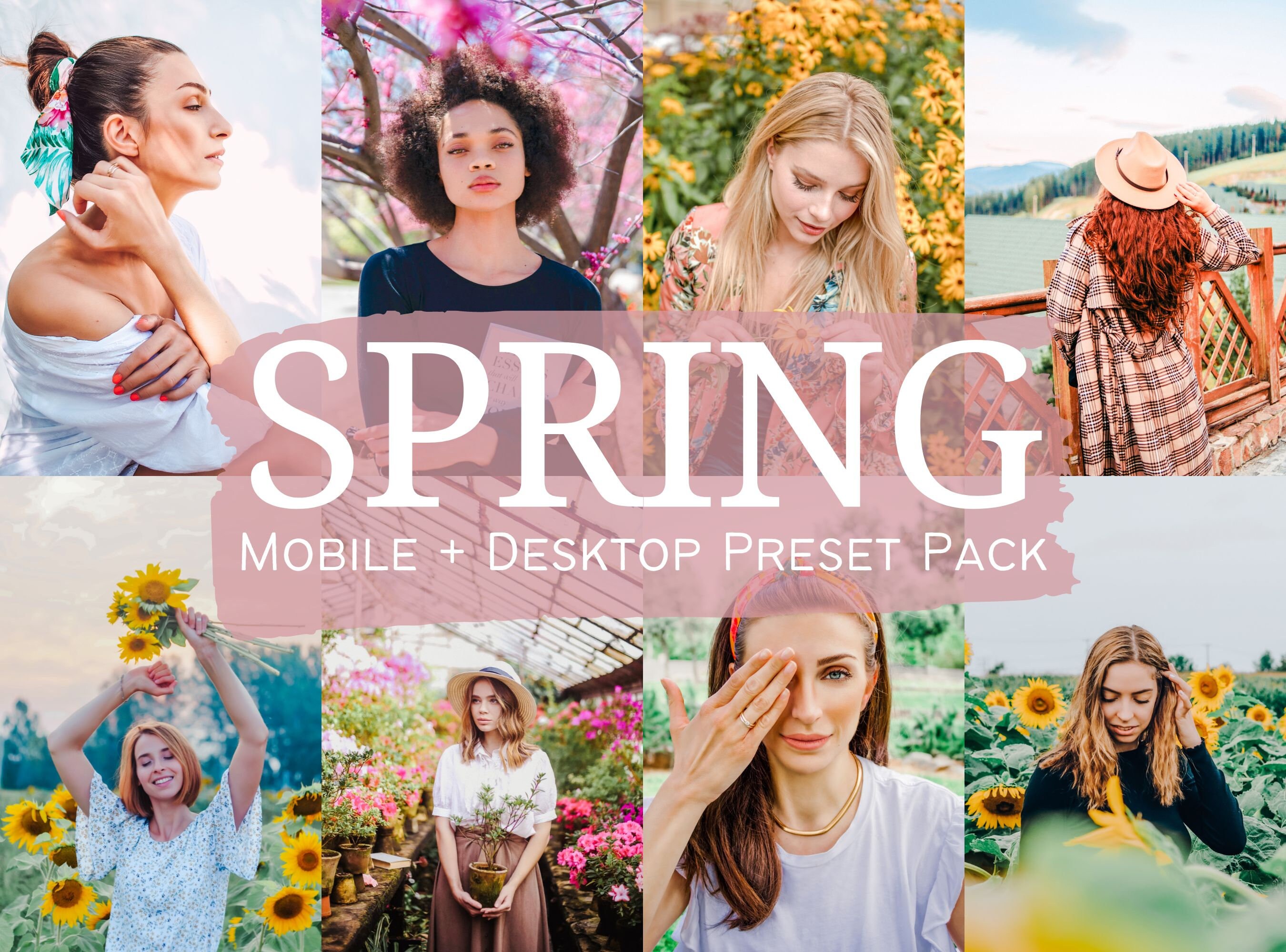 10 SPRING PRESETS Lightroom Mobile and Desktop, Spring Filters, Sunny ...