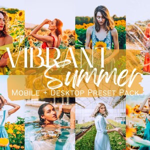 5 VIBRANT SUMMER Lightroom Presets for Mobile and Desktop