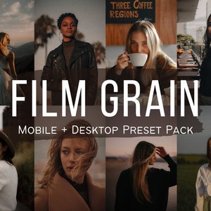 5 FILM GRAIN Lightroom Presets Kodak Travel Film Outdoor Natural Premium Photography Presets for Mobile and Desktop