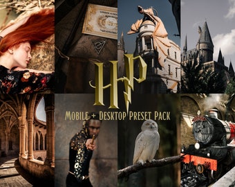 10 HP PRESETS Fantasy Inspired HP Lightroom Presets Desktop and Mobile, Magic Presets, Warm Fantasy Presets, Wizard Witch Preset