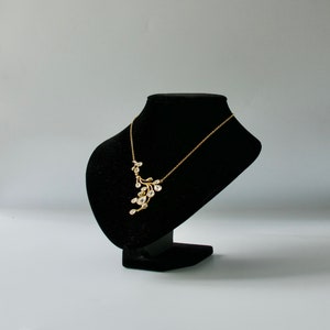 Swarovski Halskette, Vergoldetes Metall, Swarovski Kristall