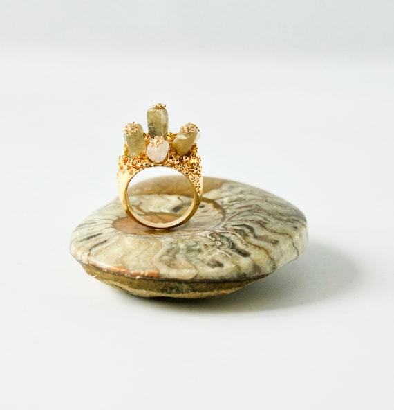 Christian Lacroix Ring, Vermeil Sterling Silver, … - image 1