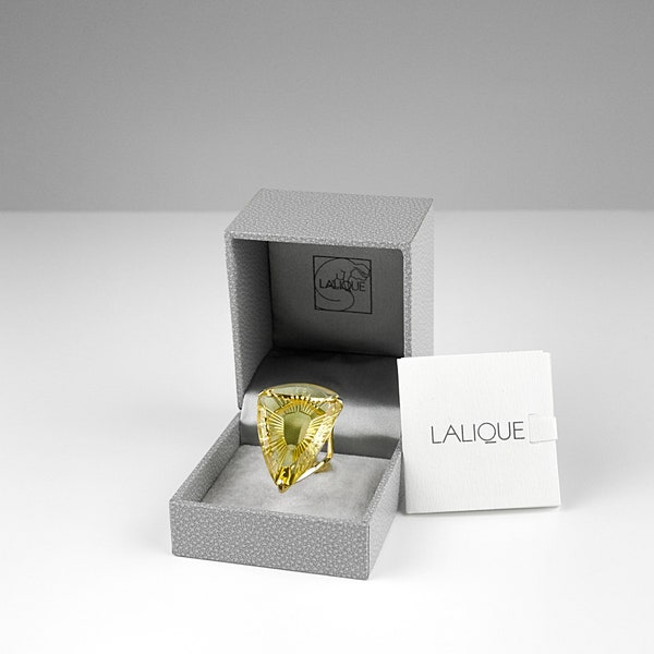 Lalique, "Ice Light" Ring, Size 52.5 FR