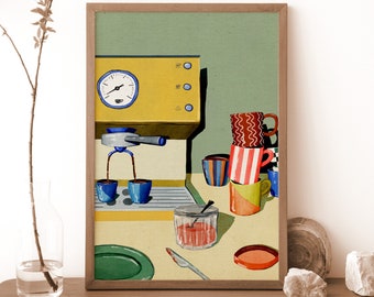 Cafezinho - illustration - art- graphic print in variable sizes