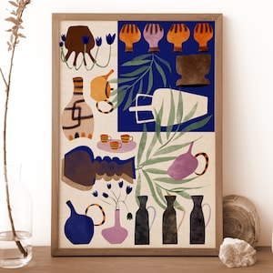 The Antique Store - illustration - art- graphic print in variable sizes