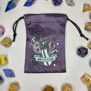 Borsa per dadi in raso: borsa per artificieri D&D