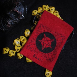 Plush Dice Bag Baali clan in Vampire: The Masquerade | VtM Dice Bag