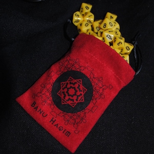 Plush Dice Bag Banu Haqim clan in Vampire: The Masquerade | VtM Dice Bag