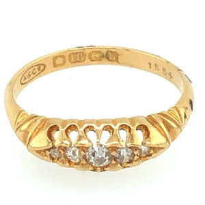 Edwardian Five stone diamond antique ring