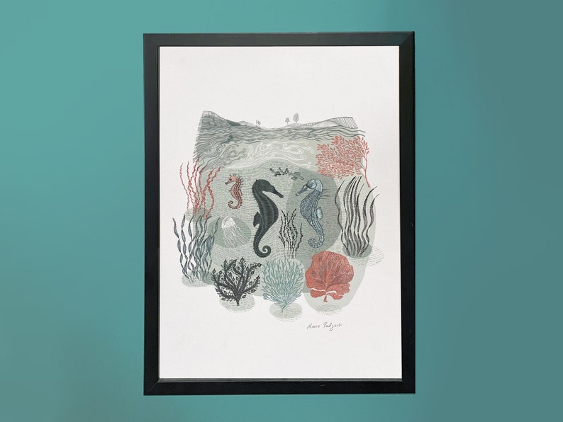 Coastal Seahorse Print image 1