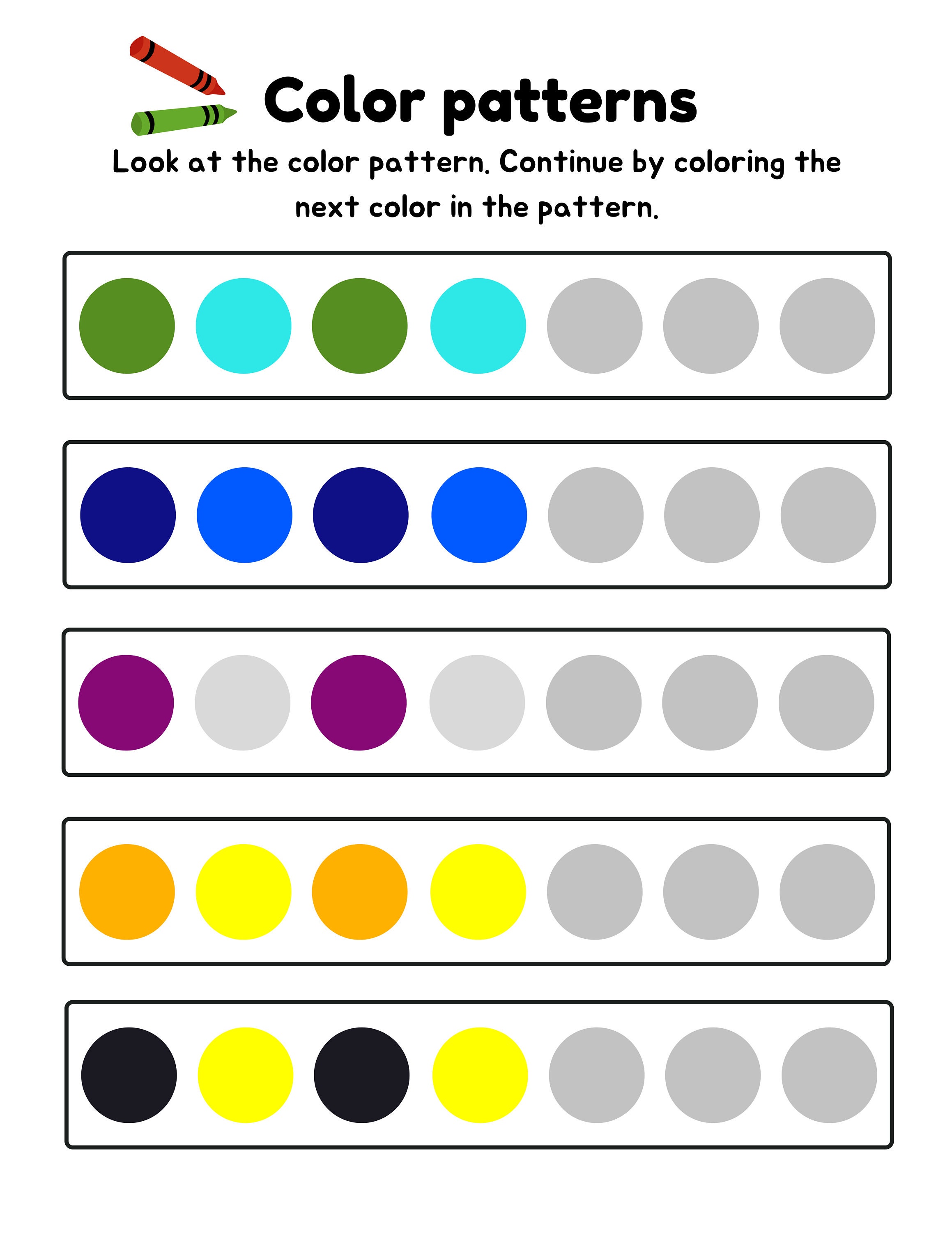 Color Patterns - Etsy
