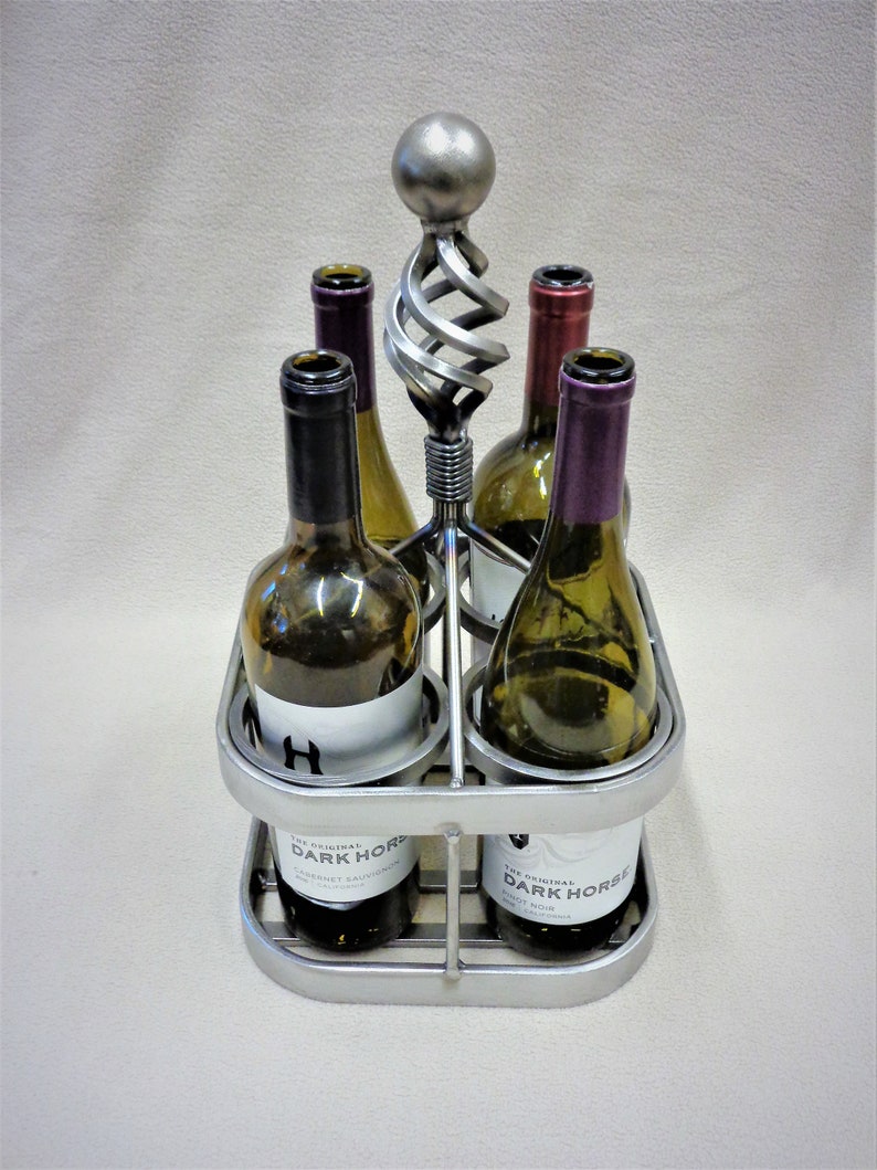 metal wine carrier
