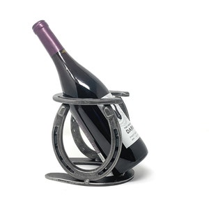Horseshoe Wine Bottle Holder