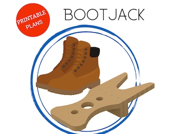 Boot Remover, Wooden Boot Jack, Printable Boot Puller Plans, Cowboy Boot Jack, Boot Pull, Personalized Gift