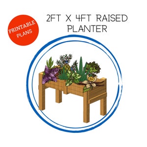 Gartenbox | Pläne | Herunterladen | 2 x 4 Erhöhte Pflanzkästen | Einfach zu folgen | Spare Geld und baue deine eigenen Gartenboxen DIY