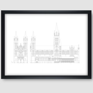 Truro Cathedral, cornwall, church, cathedral print