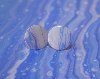 Collaborative Paint Pour Stud Earrings – EP X EP Collection with Ed Presby