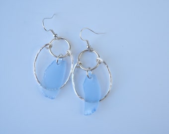 Handmade Maine Sea Glass Earrings - One-of-a-Kind Coastal Jewelry - Inspired By Maine - Made in Maine