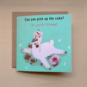 Llama Birthday Card