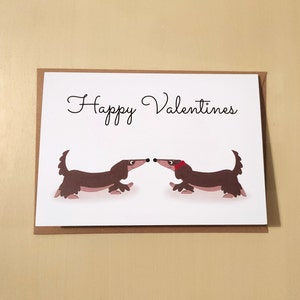 Sausage Dog Valentines Card