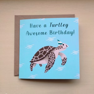 Turtle Birthday Card