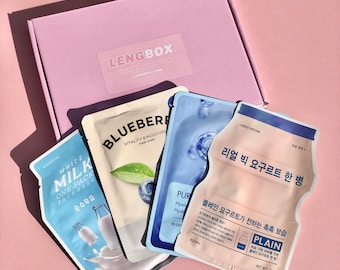K-Beauty Hydration Self-Care Sheet Mask Pamper Box | Lengbox Koreaanse huidverzorging droge huid set
