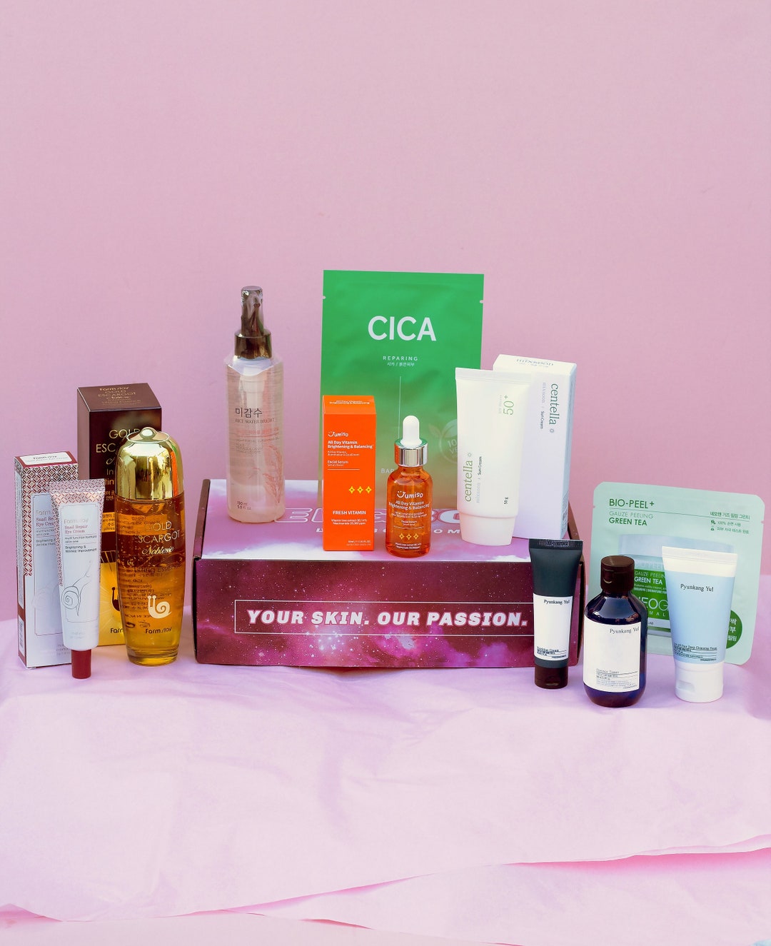 HYUK'S BEST SKINCARE BOX パーフェクトボックス ヒョク The 10 Step Korean Skincare Kit | Pamper Gift Box | Lengbox K