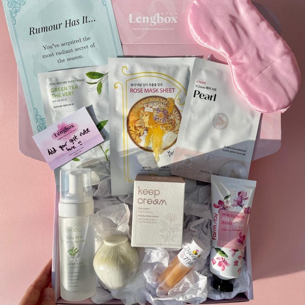 BRIDGERTON-Inspired K-Beauty Lengbox | Korean Skincare Gift Box | Regency Romance Self-Care | K-Beauty Pamper Box | FREE UK Delivery