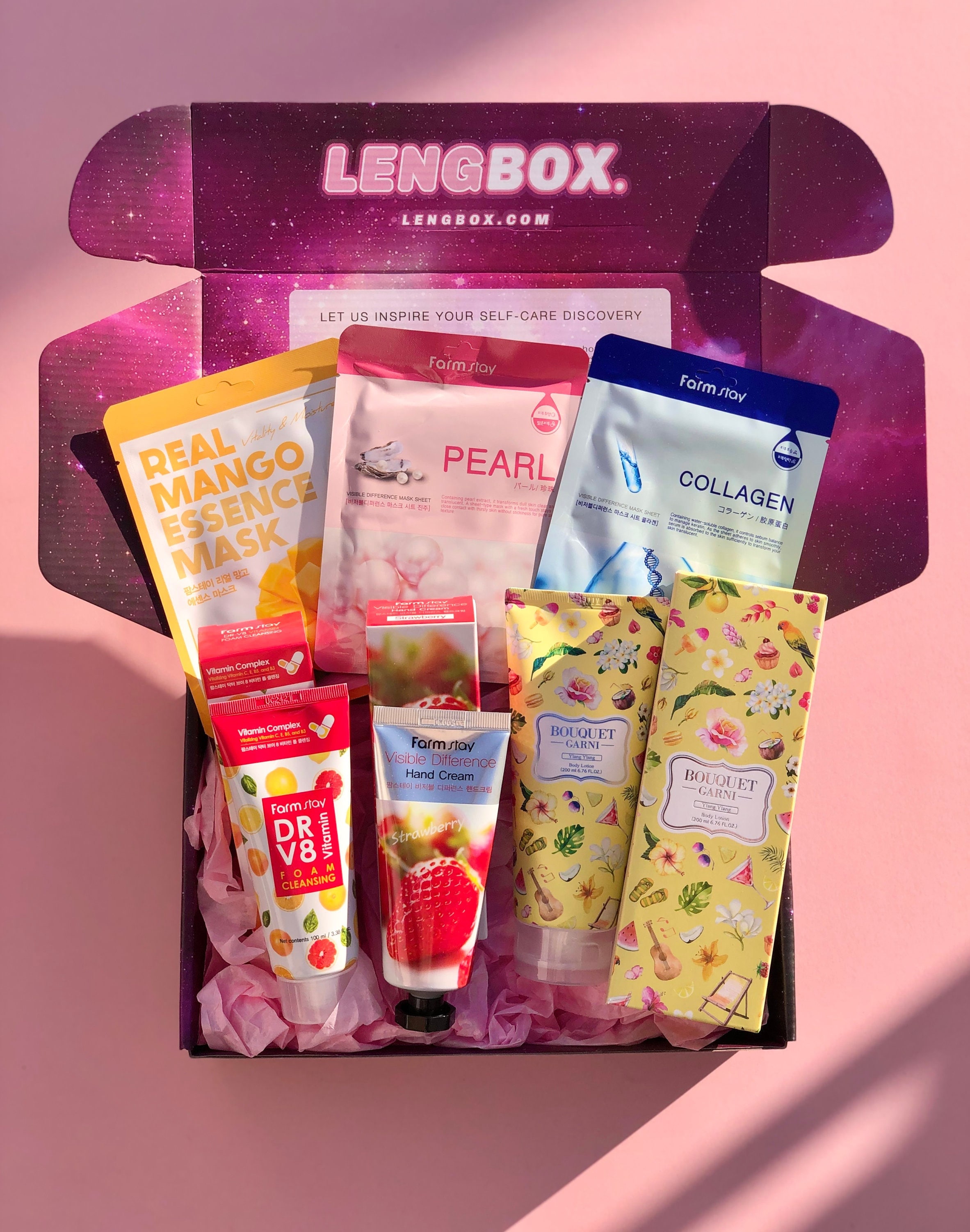 【新品未開封＋おまけ付き】Hyuk's Best Skincare Box Cute Korean Beauty Pamper Gift Box | Lengbox K-beauty Selfcare