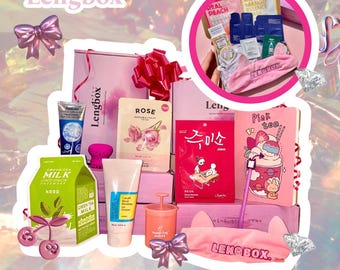 Koreanische Hautpflege Geschenkbox - K-Beauty Self-Care Set mit Gesichtsmasken, Spa Verwöhn-Kit, perfektes Geburtstags- oder Weihnachtsgeschenk für Sie