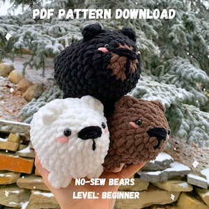 No-Sew Chubby Bear Crochet Pattern