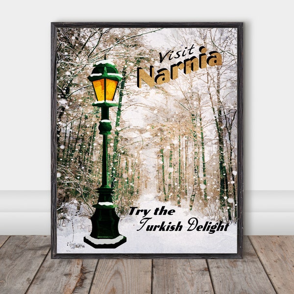 Chronicles of Narnia Classic Movie Poster, Narnia Vintage Travel Poster, Retro Poster, Digital Art