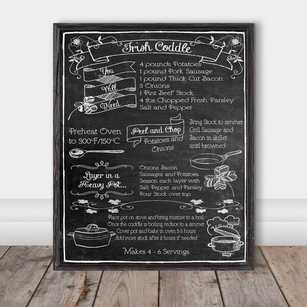 Chalkboard Art Print Etsy