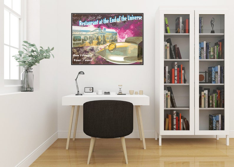 Hitchhiker's Guide to the Universe Classic Movie Poster Etsy