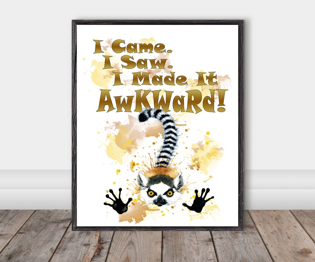 Awkward Funny Gift Digital Download Funny Print - Etsy New Zealand