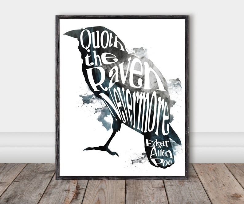 Quoth the Raven Digital Download Nevermore Print Gothic - Etsy