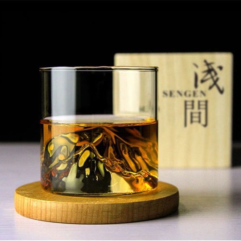 Japanese Whiskey Glass Gift Handmade Whisky Glass Mt Asama Etsy Canada