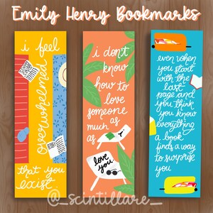 Beach Read Bookmark | Book Lovers Bookmark | People we meet on Vacation Bookmark | Emily Henry