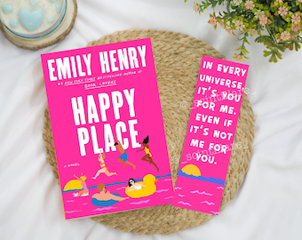Happy Place Bookmark | Emily Henry Bookmark | Romance Bookmark | Stocking Stuffer